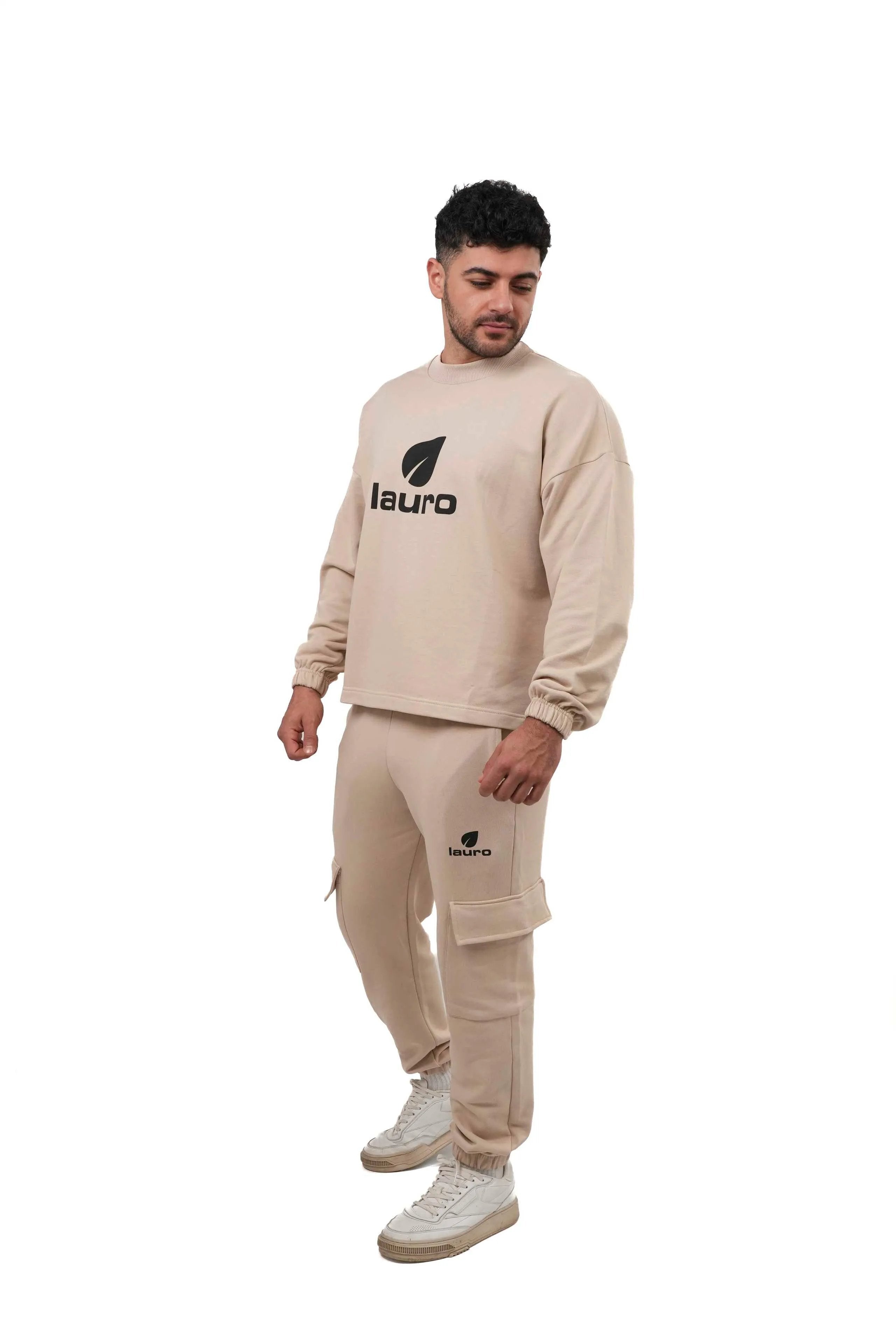 Felpa Oversize Uomo Cotone 300 gsm Boxy – Cotone Premium LS-SU156 Uomo - Lauro Sport