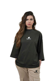 T-shirt Oversize Donna Manica 3/4 210 GSM – Boxy Premium LS-SU154 da Donna - Lauro Sport