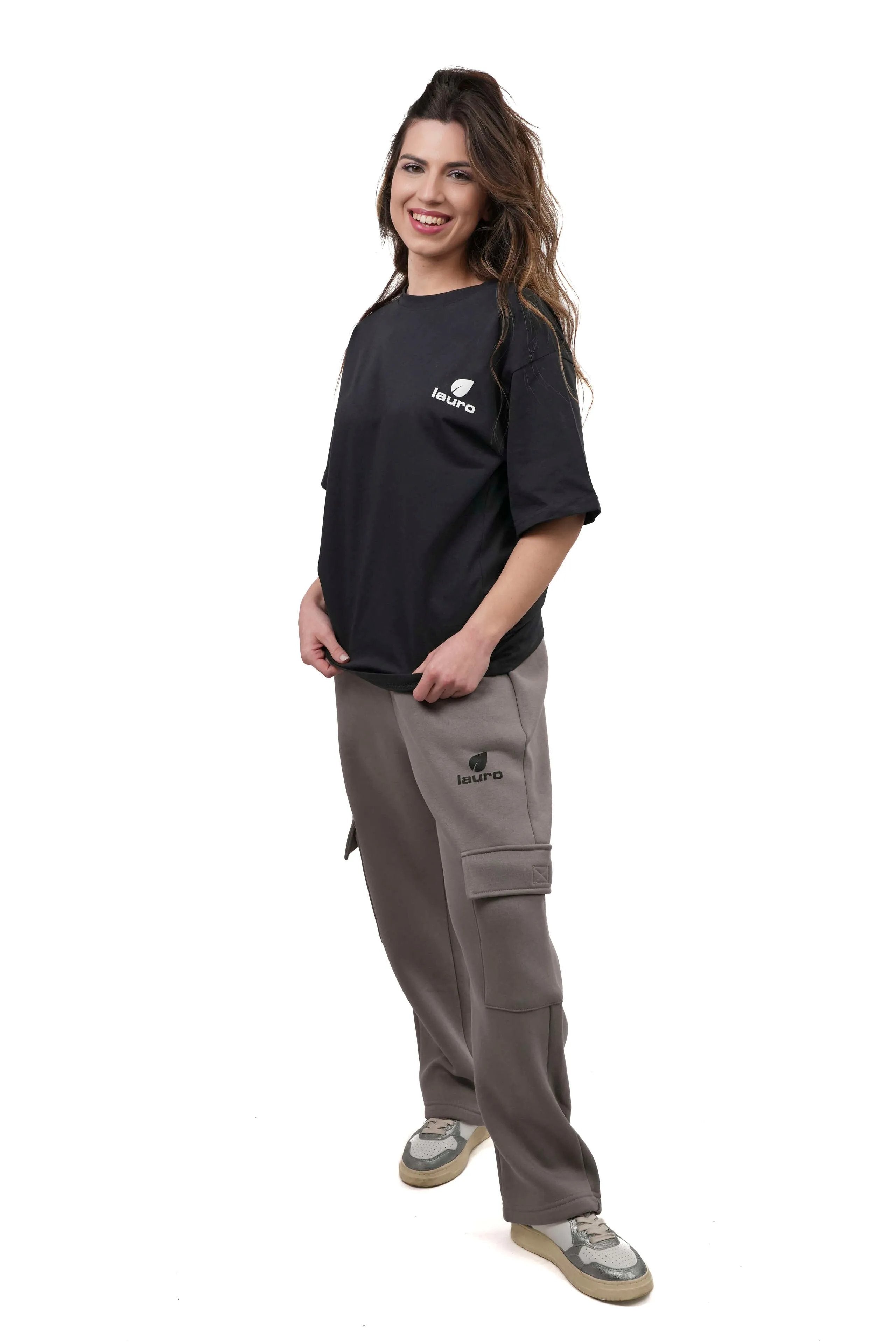 T-shirt Donna Oversize 210 GSM in Cotone Premium - LS-YU1111 - Lauro Sport