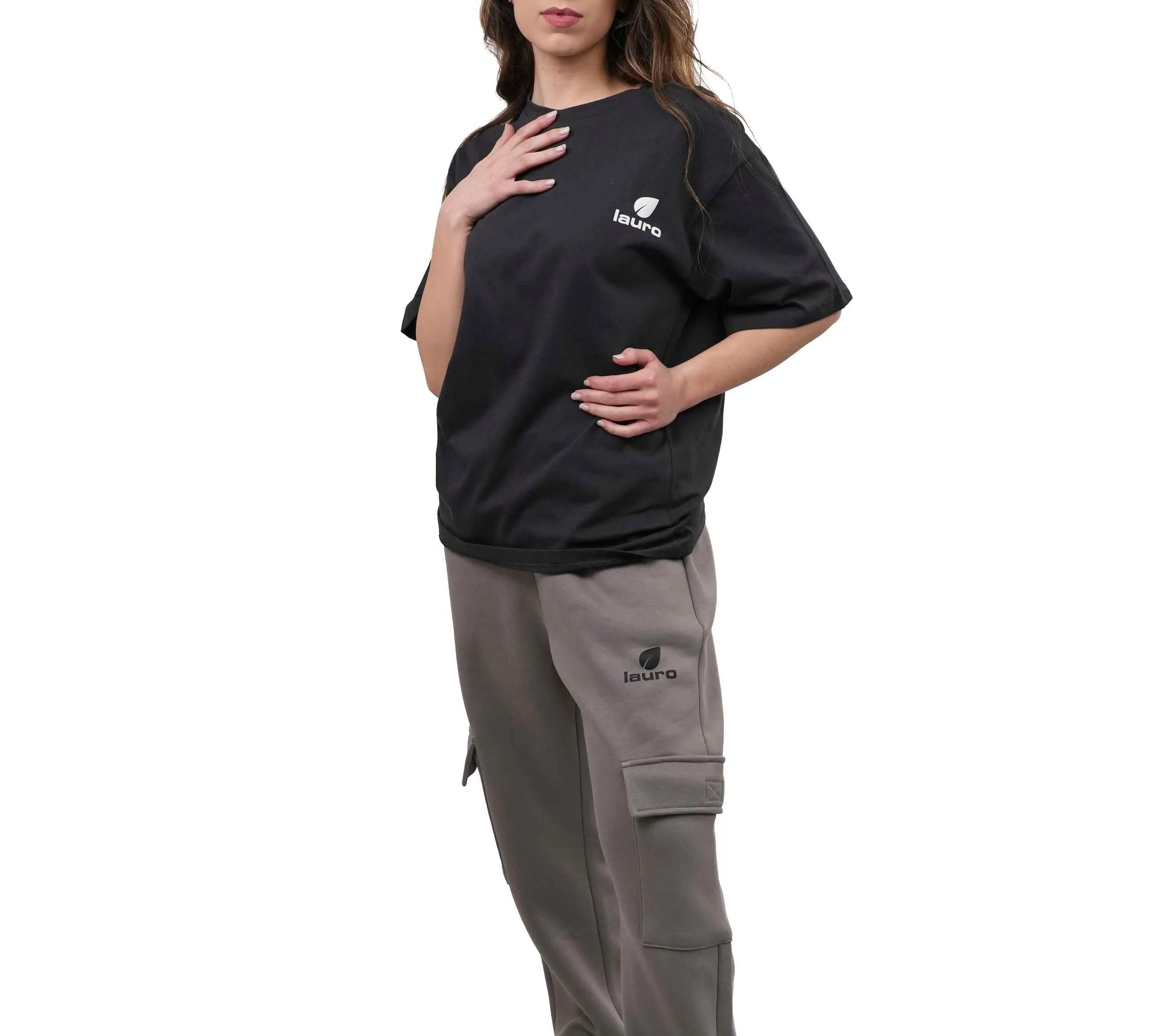 T-shirt Donna Oversize 210 GSM in Cotone Premium - LS-YU1111 - Lauro Sport