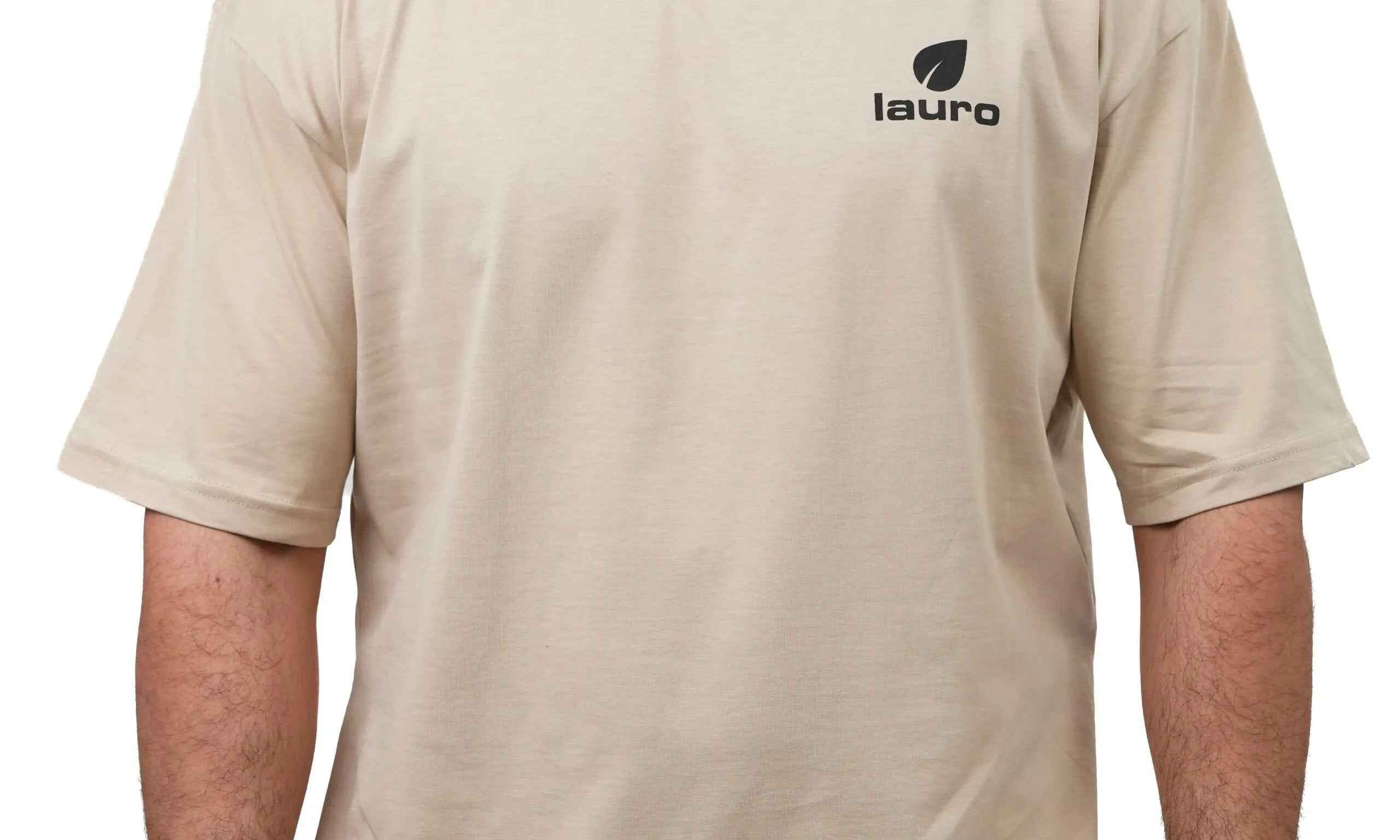 T-shirt Uomo Cotone 100% Boxy Fit Giro Sceso - LS-LU21039 - Lauro Sport